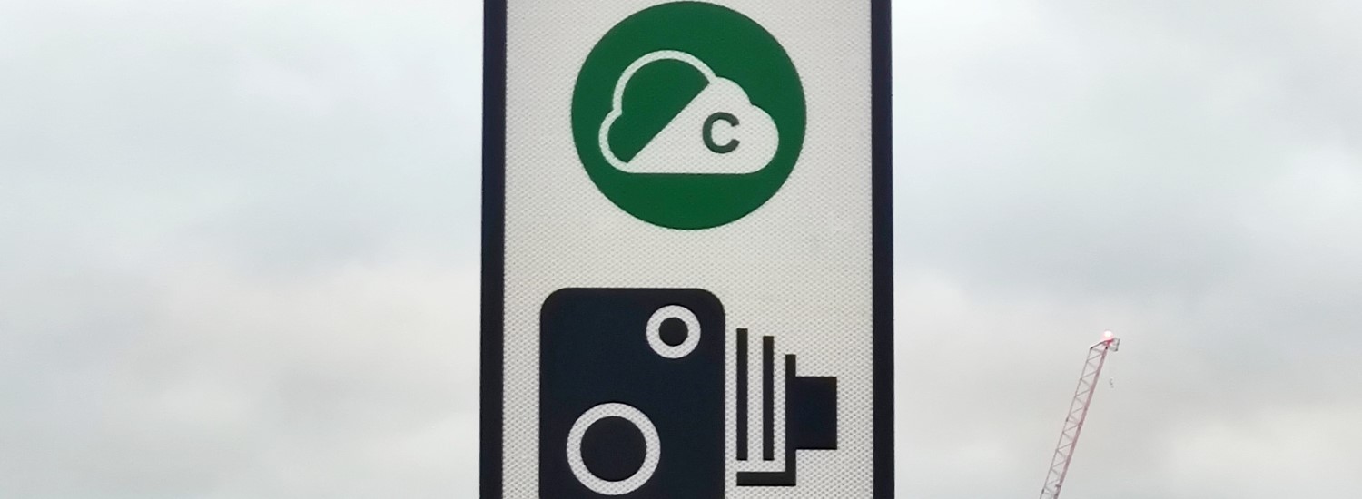 Clean Air Zone camera road sign 